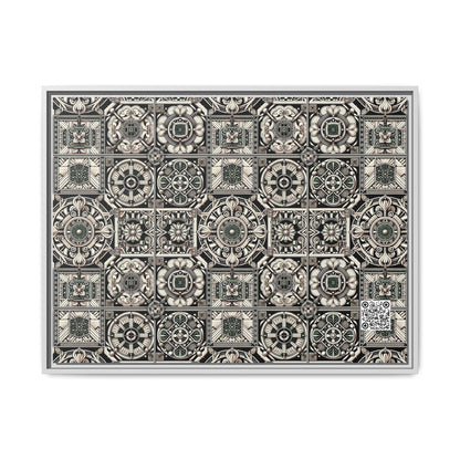 Cyber Garden Party Tech Garden Extravaganza Matte Canvas, Framed (multi-Color) - 8404 Design-45 A