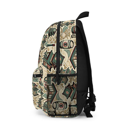 Cultural Artisanal Fusion Contemporary Cultural Elegance Backpack - 8404 Design-68