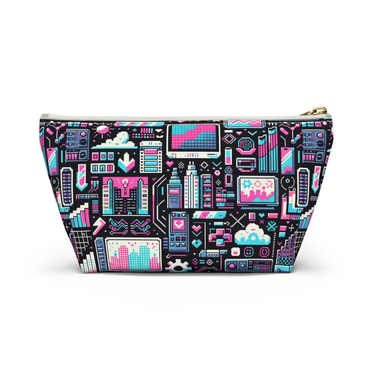 Digital Rebellion Youthful Streetwear with a Rebellious Digital Twist Accessory Pouch W T-bottom - 8404 Design-71