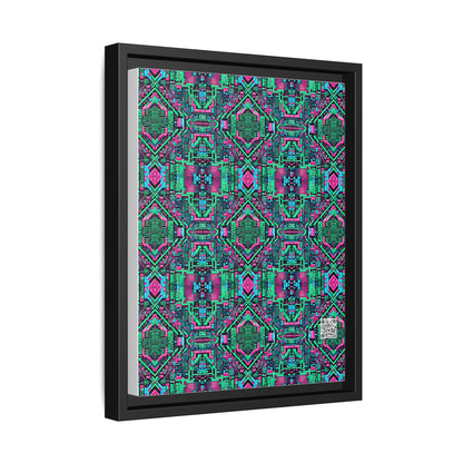 Digital Glitch Vibes Tech-Inspired Streetwear Matte Canvas, Framed (multi-Color) - 8404 Design-71 A