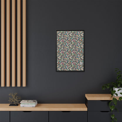 Digital Street Art Urban Street Style Matte Canvas, Framed (multi-color) - 8404 Design-74 A