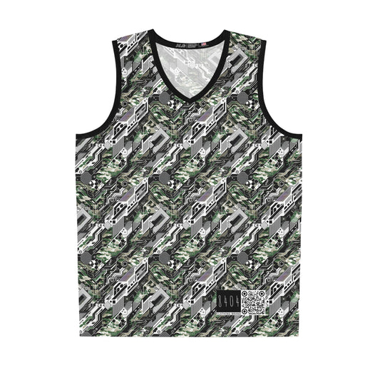 Tech Camo Fusion Tech-Forward Streetwear With a Futuristic Edge Basketball Jersey - 8404 Design-46