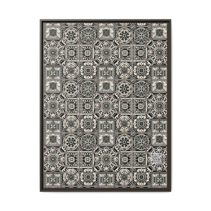 Cyber Garden Party Tech Garden Extravaganza Matte Canvas, Framed (multi-Color) - 8404 Design-45 A