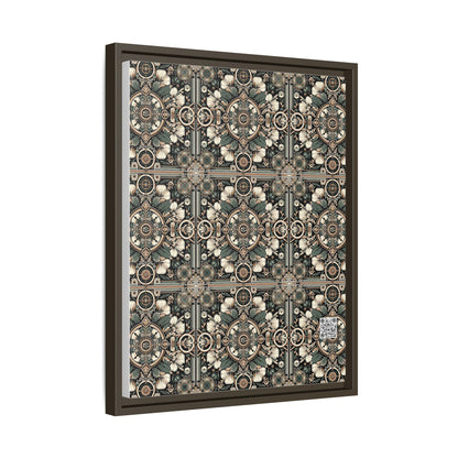 Cyber Garden Party Tech Garden Extravaganza Matte Canvas, Framed (multi-Color) - 8404 Design-66 A