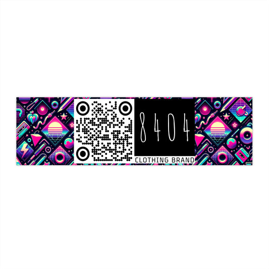 Neon Retro Revival Retro Futurism Bumper Sticker - 8404 Design-61