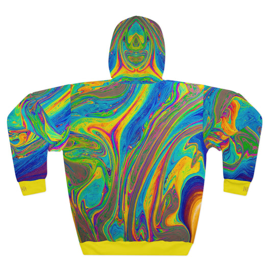 8404's Unisex Adult "flowing Colors in Yellow" Fashion Pullover Hoodie