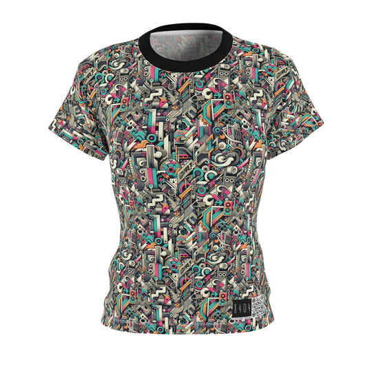 Digital Street Art Urban Street Style Women's Cut & Sew Tee - 8404 Design-74