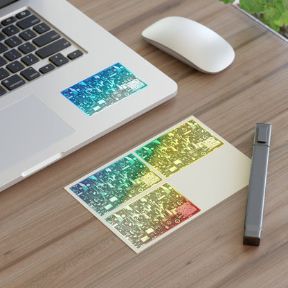 Digital Dystopia Tech Noir Sticker Sheets - 8404 Design-63