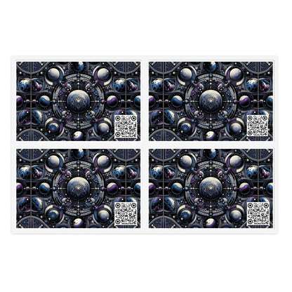 Tech Astronaut Tech-Forward Streetwear Meets Space Exploration Sticker Sheets - 8404 Design-46