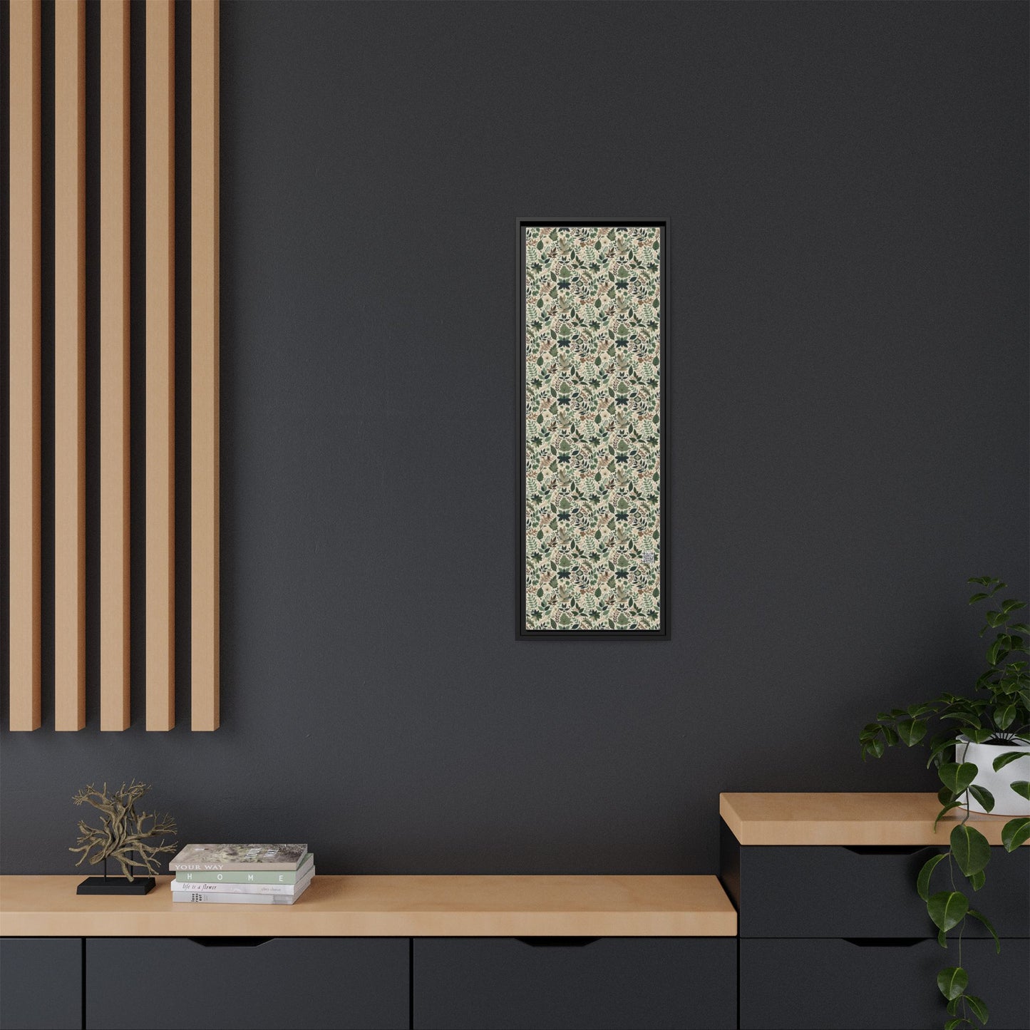 Streetwear Sustainability Environmentally Conscious Streetwear with a Natural Aesthetic Matte Canvas, Framed (multi-color) - 8404 Design-57 B