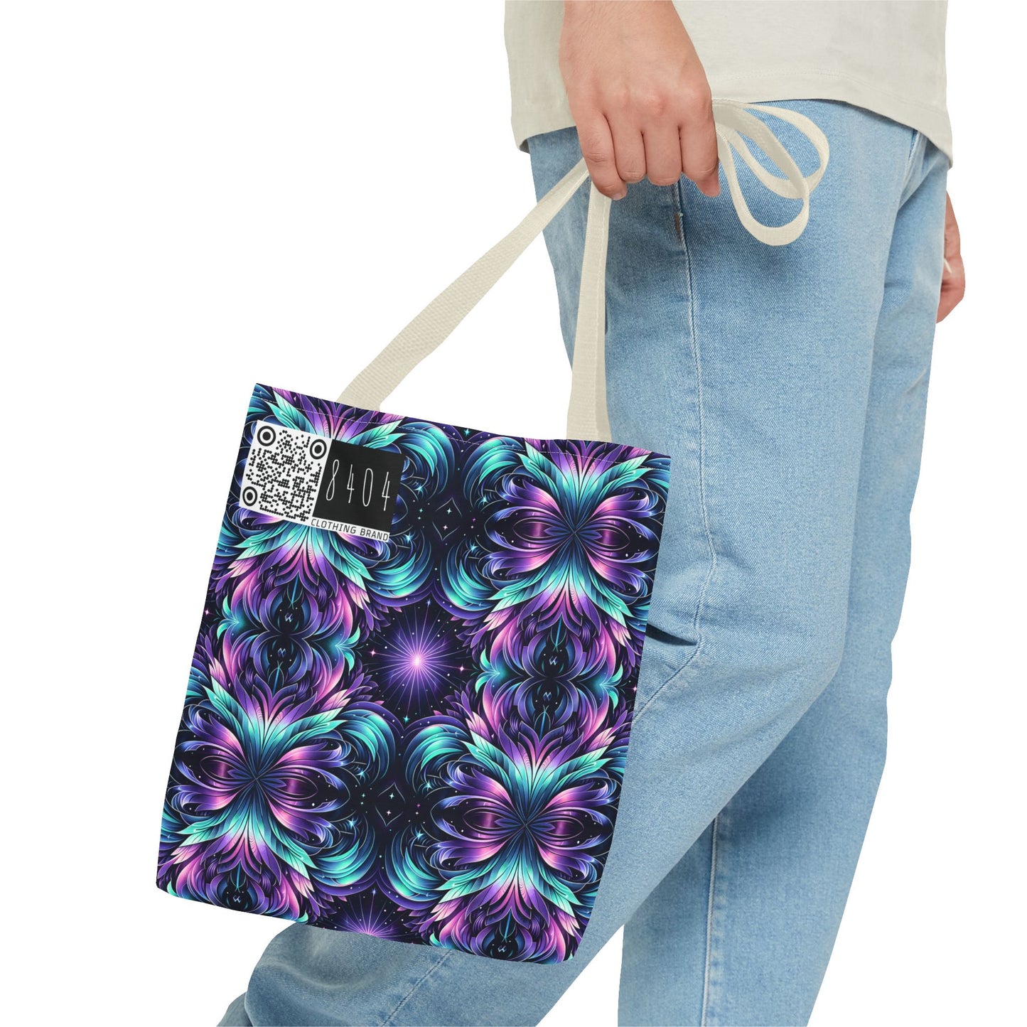 Iridescent Dream Futuristic Tech Tote Bag - 8404 Design-60