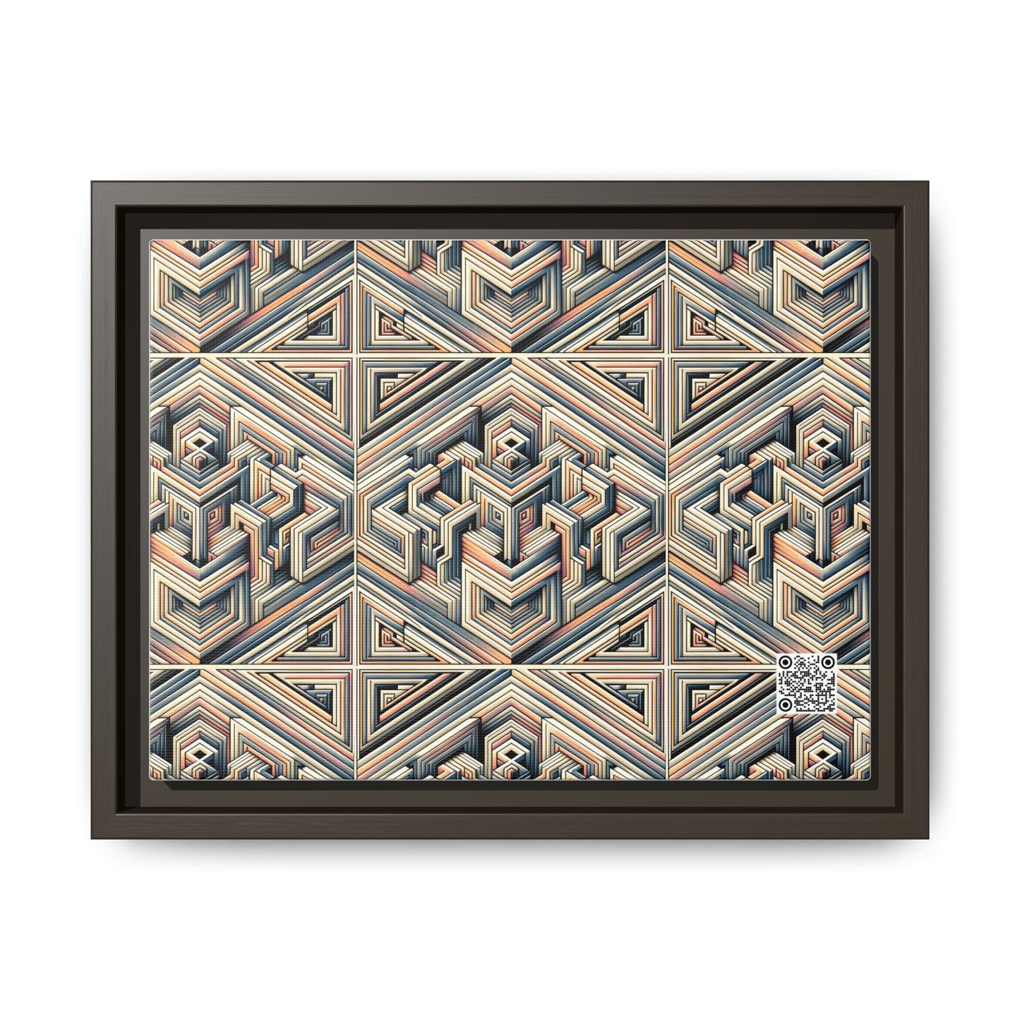 Tech Illusion Graphics Futuristic Artistry Matte Canvas, Framed (multi-color) - 8404 Design-52 A