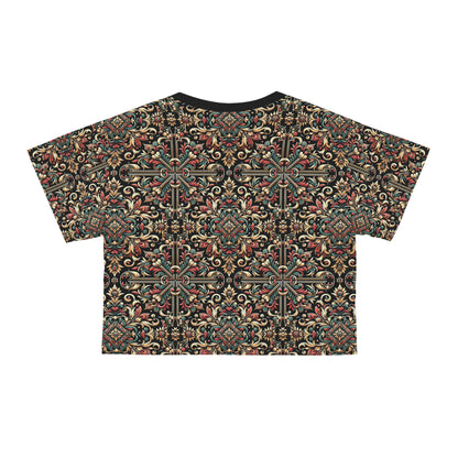 Streetwear Renaissance Artistic Clash of Old and New Crop Tee - 8404 Design-46