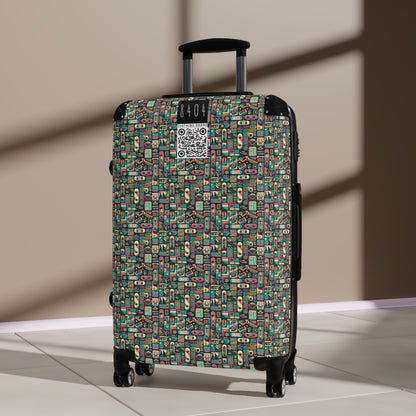 Skate Culture Revival Urban Retro Cool Suitcase - 8404 Design-61