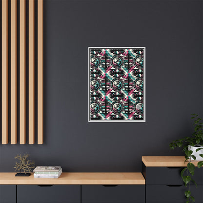 Digital Artistry Digital-native Streetwear Matte Canvas, Framed (multi-color) - 8404 Design-62 A