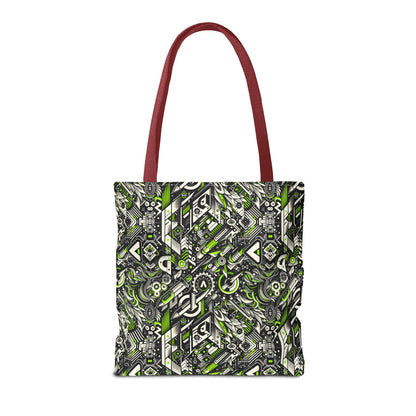 Graffiti Tech Fusion Bold Streetwear Fusion Tote Bag - 8404 Design-59