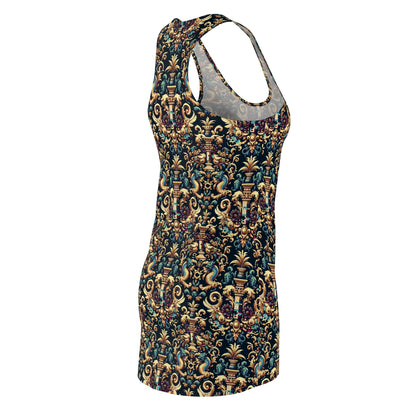 Digital Renaissance Modern Baroque Fusion Women's Cut & Sew Racerback Dress - 8404 Design-57