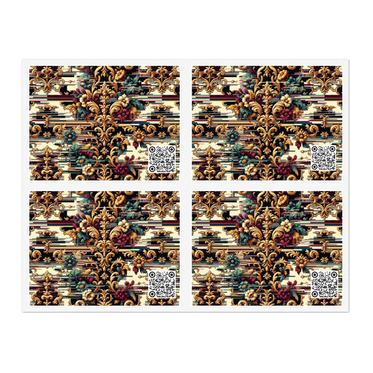 Digital Renaissance Modern Baroque Fusion Sticker Sheets - 8404 Design-63