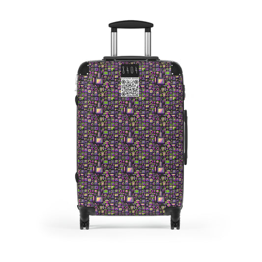 Digital Nostalgia Remix Modern Vintage Fusion Suitcase - 8404 Design-67