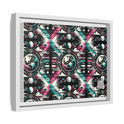 Digital Artistry Digital-native Streetwear Matte Canvas, Framed (multi-color) - 8404 Design-62 A