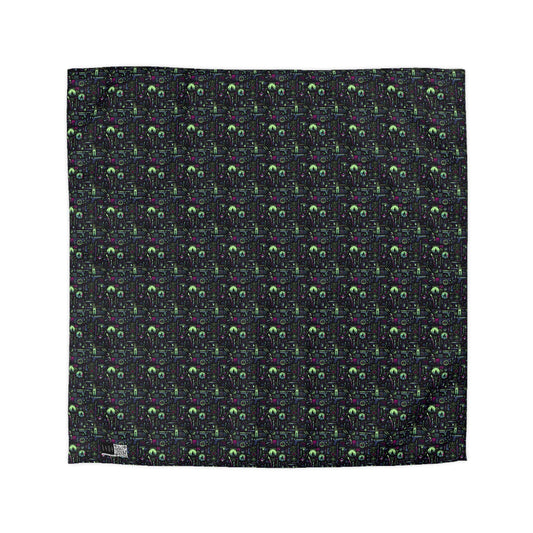 Tech Noir Futuristic Cyberpunk Microfiber Duvet Cover - 8404 Design-63