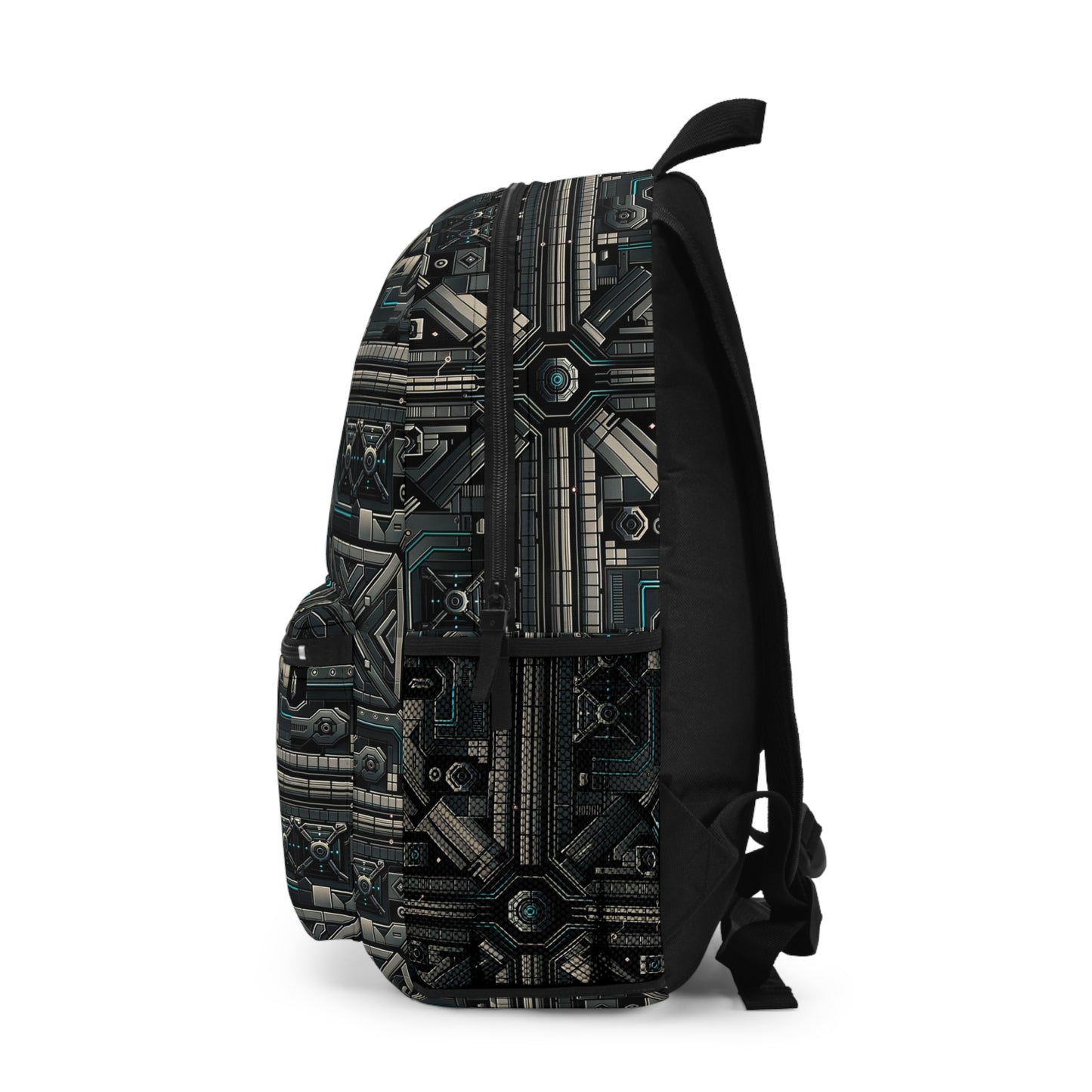 Tech Noir Futuristic Tech Aesthetic with a Dark Twist Backpack - 8404 Design-59