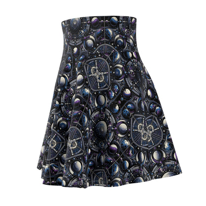Tech Astronaut Tech-Forward Streetwear Meets Space Exploration Women's Skater Skirt - 8404 Design-46