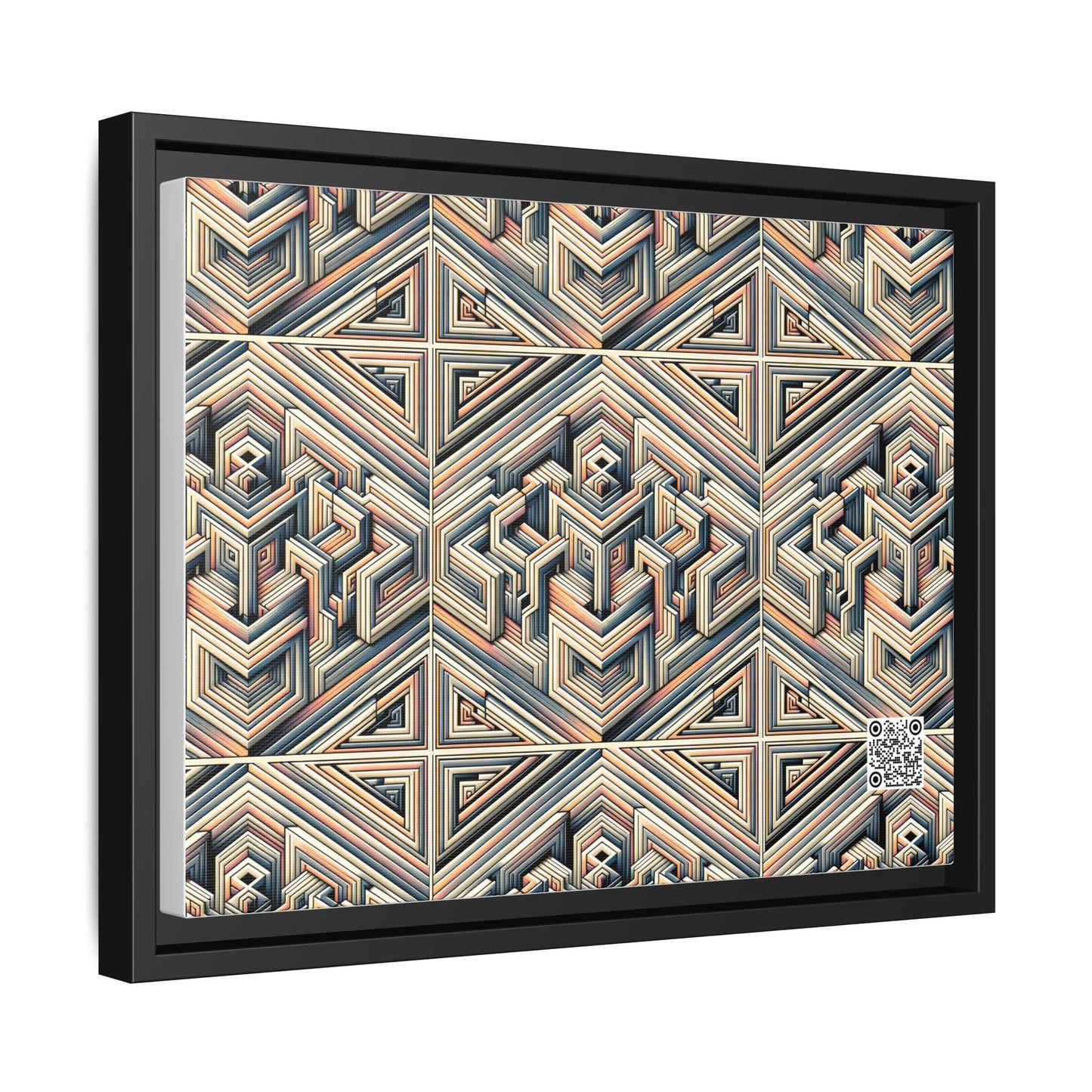 Tech Illusion Graphics Futuristic Artistry Matte Canvas, Framed (multi-color) - 8404 Design-52 A