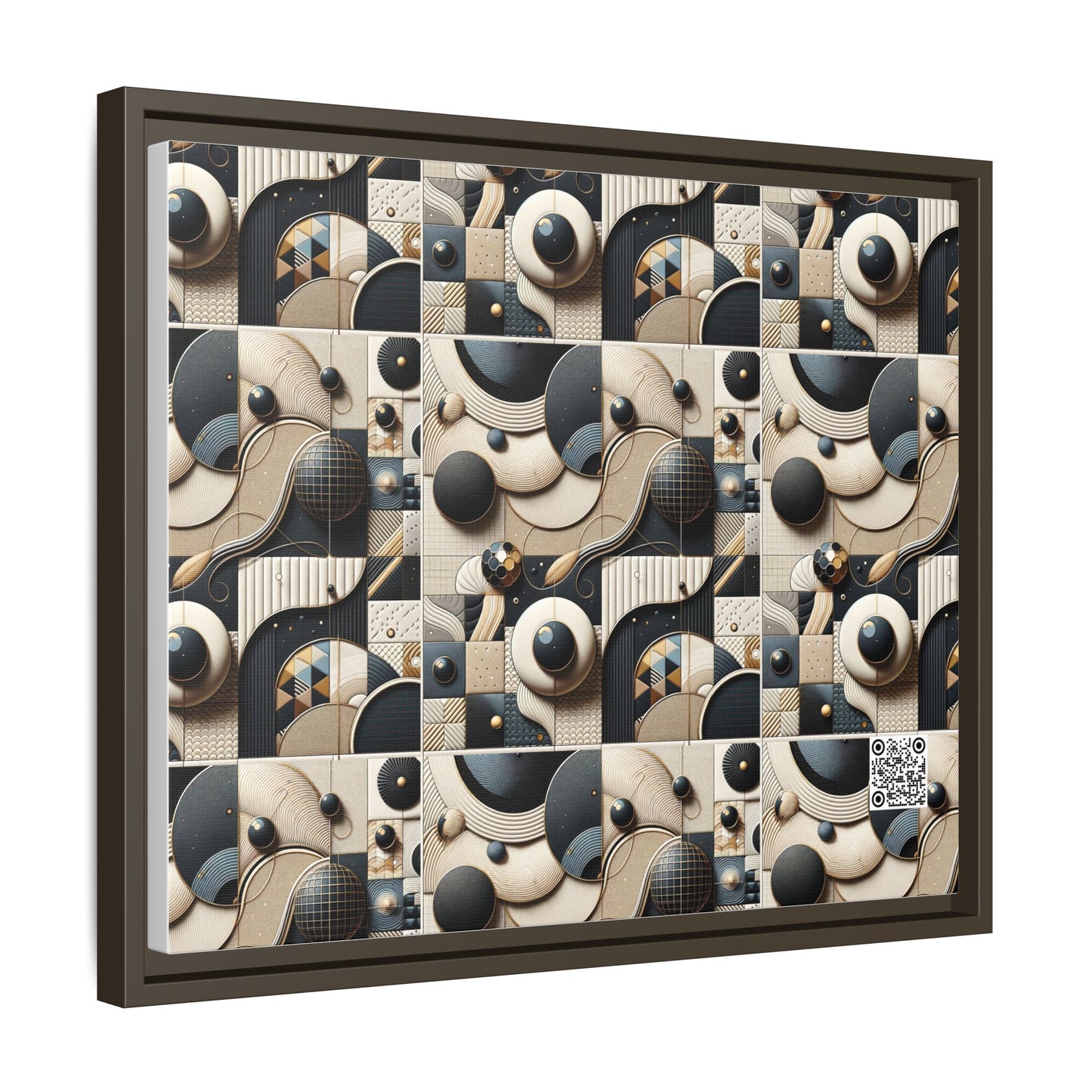 Tech-forward Luxe Streetwear Tech Luxe Fusion Matte Canvas, Framed (multi-color) - 8404 Design-71 A