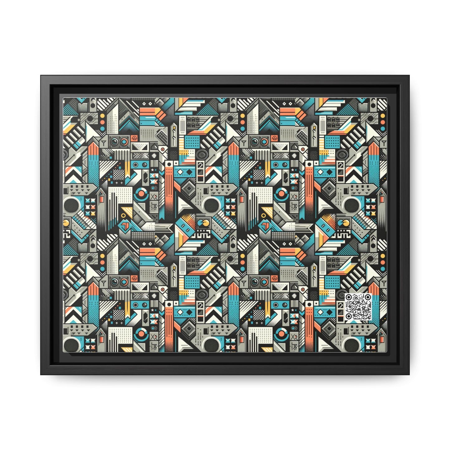Digital Street Art Urban Street Style Matte Canvas, Framed (multi-color) - 8404 Design-81 A