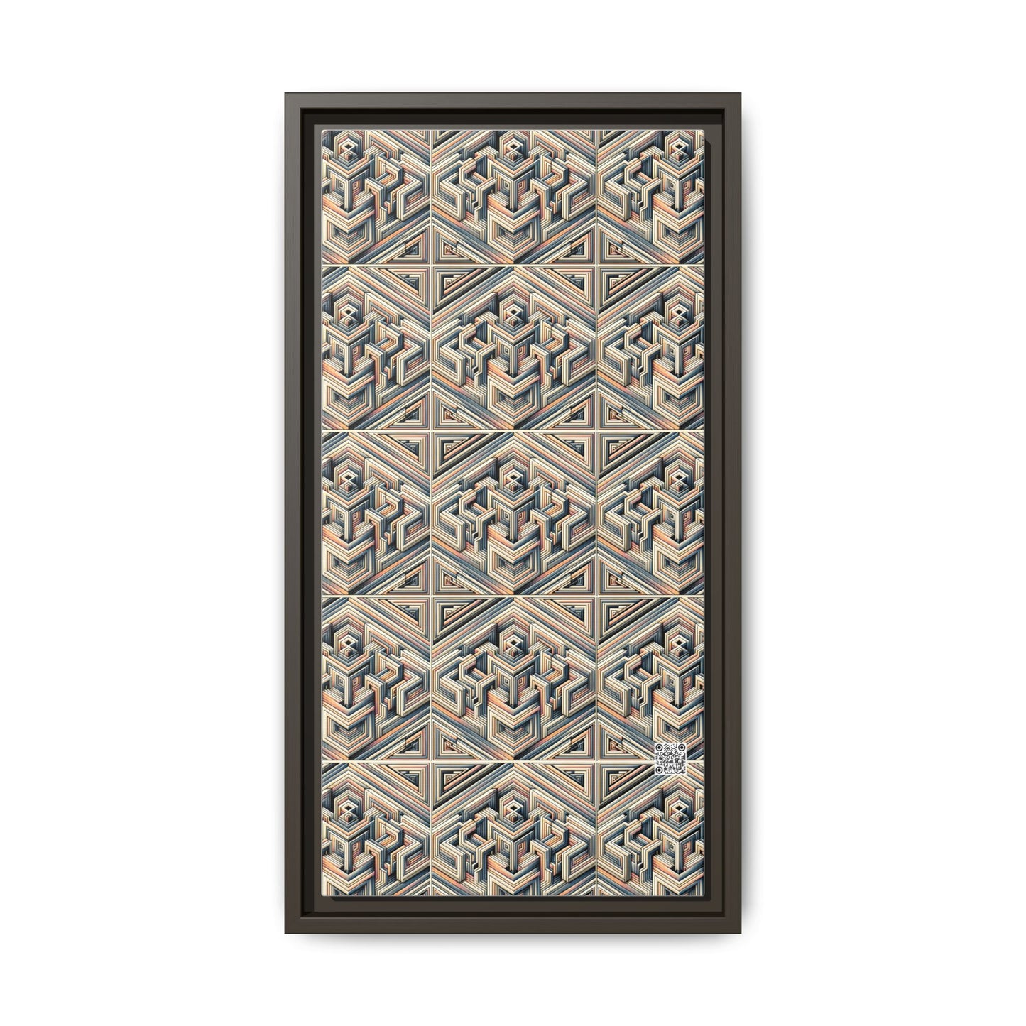 Tech Illusion Graphics Futuristic Artistry Matte Canvas, Framed (multi-color) - 8404 Design-52 B