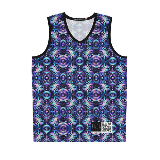 Iridescent Tech Fusion Tech-Forward Streetwear Basketball Jersey - 8404 Design-62