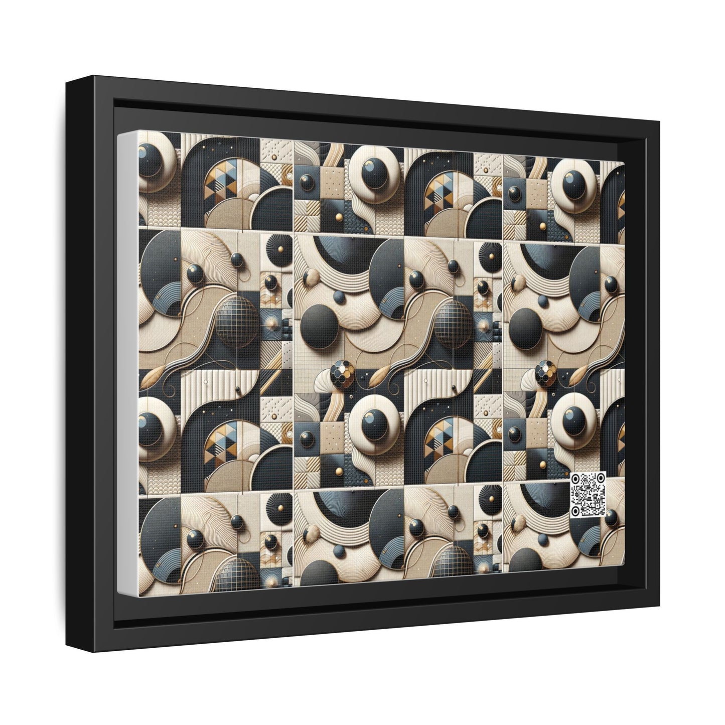 Tech-forward Luxe Streetwear Tech Luxe Fusion Matte Canvas, Framed (multi-color) - 8404 Design-71 A