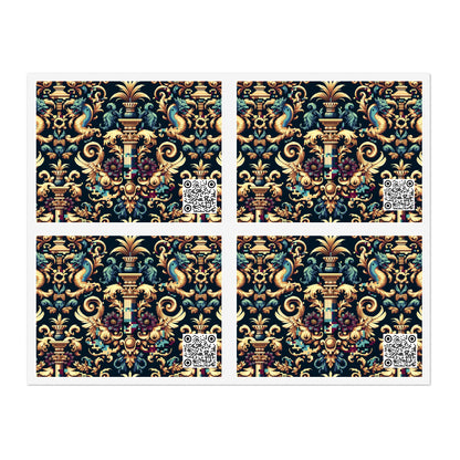Digital Renaissance Modern Baroque Fusion Sticker Sheets - 8404 Design-57