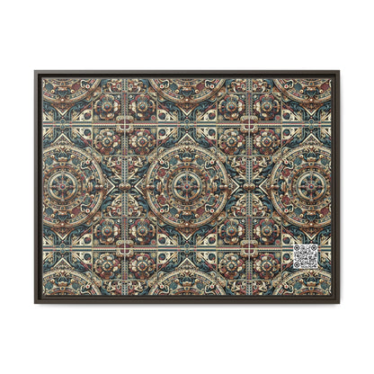 Urban Renaissance Historical Fusion With Street Edge Matte Canvas, Framed (multi-Color) - 8404 Design-57 A