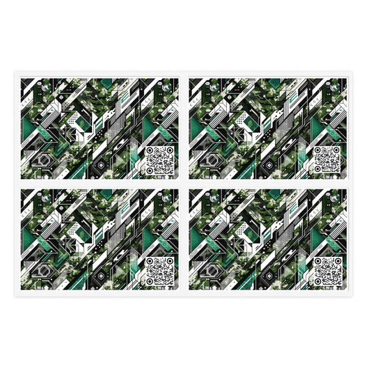Tech Camo Fusion Tech-Forward Streetwear With a Futuristic Edge Sticker Sheets - 8404 Design-63