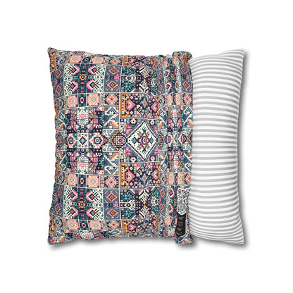 Spun Polyester Square Pillowcase - 8404 Design-02