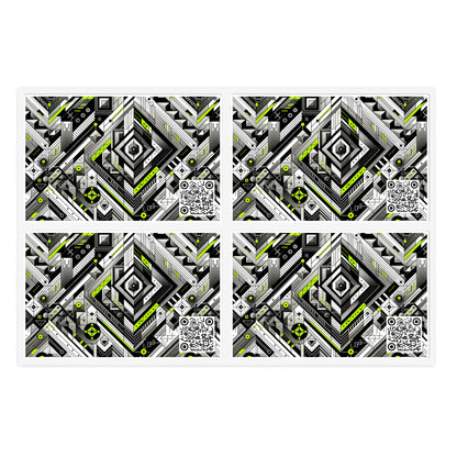 Elevated Sporty Tech Tech-Forward Streetwear Sticker Sheets - 8404 Design-48