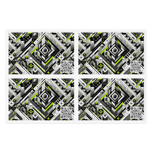 Elevated Sporty Tech Tech-Forward Streetwear Sticker Sheets - 8404 Design-48