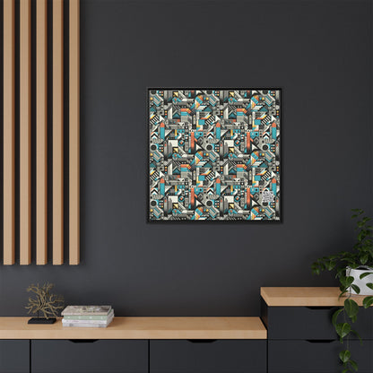 Digital Street Art Urban Street Style Matte Canvas, Framed (multi-color) - 8404 Design-81 A