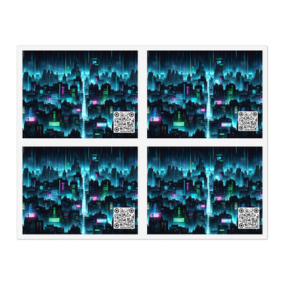 Tech Noir Graphics Cyberpunk Tech Aesthetic Sticker Sheets - 8404 Design-60
