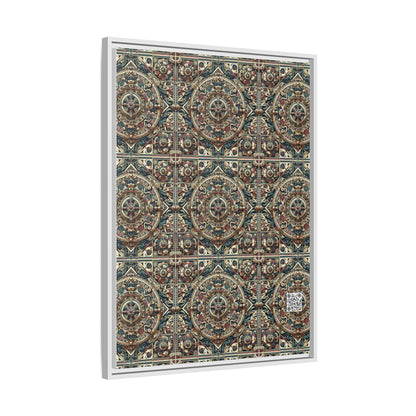 Urban Renaissance Historical Fusion With Street Edge Matte Canvas, Framed (multi-Color) - 8404 Design-57 A