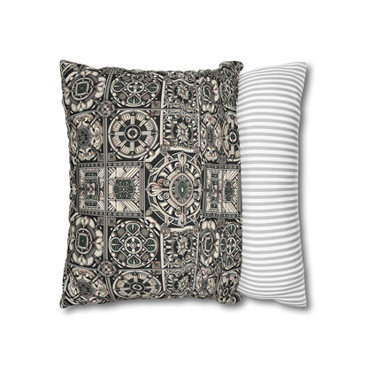 Cyber Garden Party Tech Garden Extravaganza Spun Polyester Square Pillowcase - 8404 Design-45
