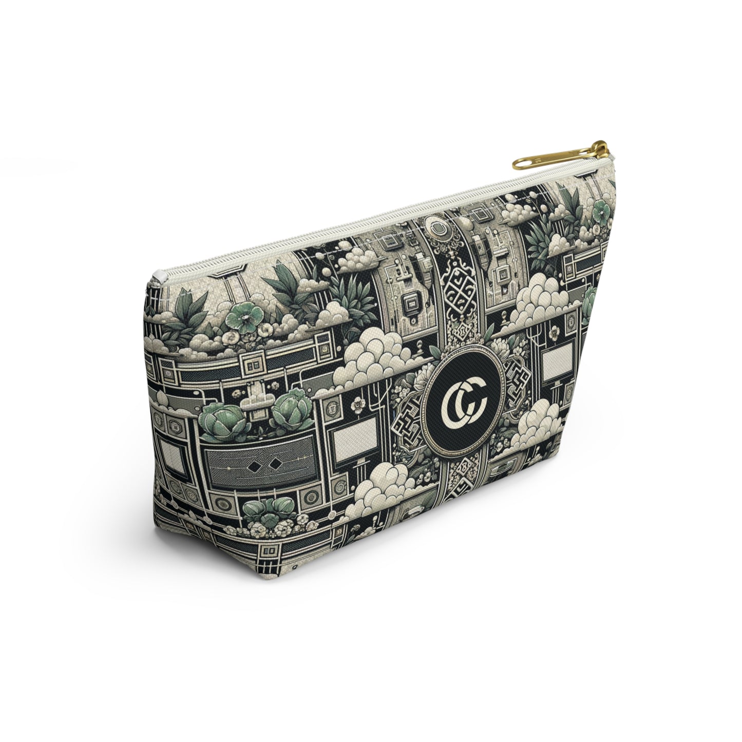 Cyber Garden Party Tech Garden Extravaganza Accessory Pouch W T-Bottom - 8404 Design-54