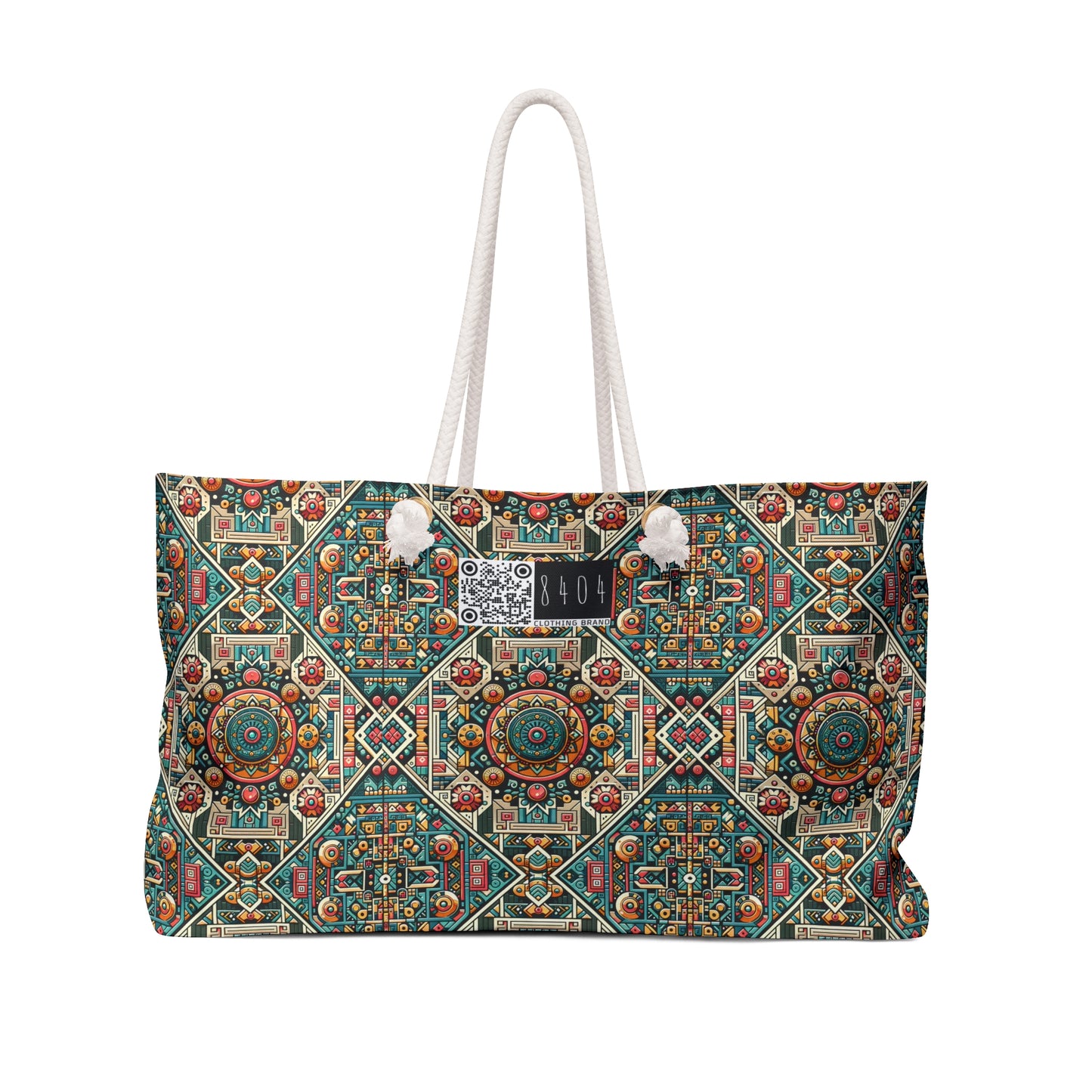 Cultural Fusion Tech Blend of Cultural Heritage With Tech-Inspired Elements Weekender Bag - 8404 Design-74