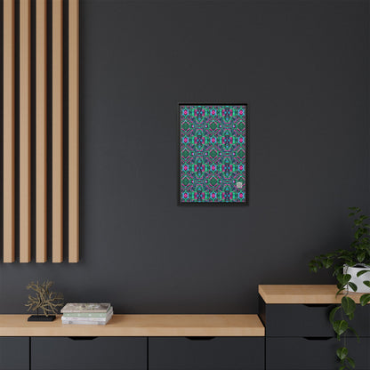 Digital Glitch Vibes Tech-Inspired Streetwear Matte Canvas, Framed (multi-Color) - 8404 Design-71 B