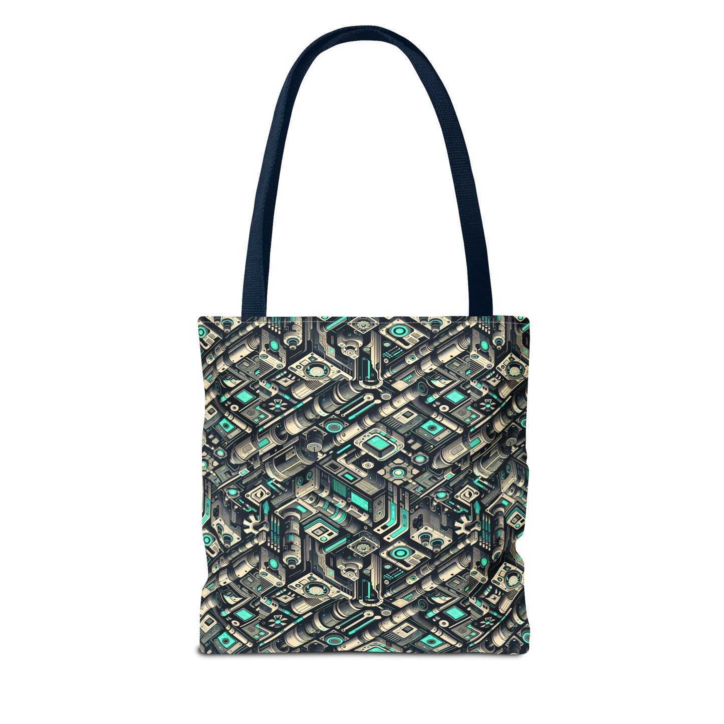 Tech Utility Fusion Modern Tech Streetwear Tote Bag - 8404 Design-49