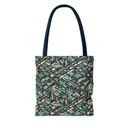 Tech Utility Fusion Modern Tech Streetwear Tote Bag - 8404 Design-49
