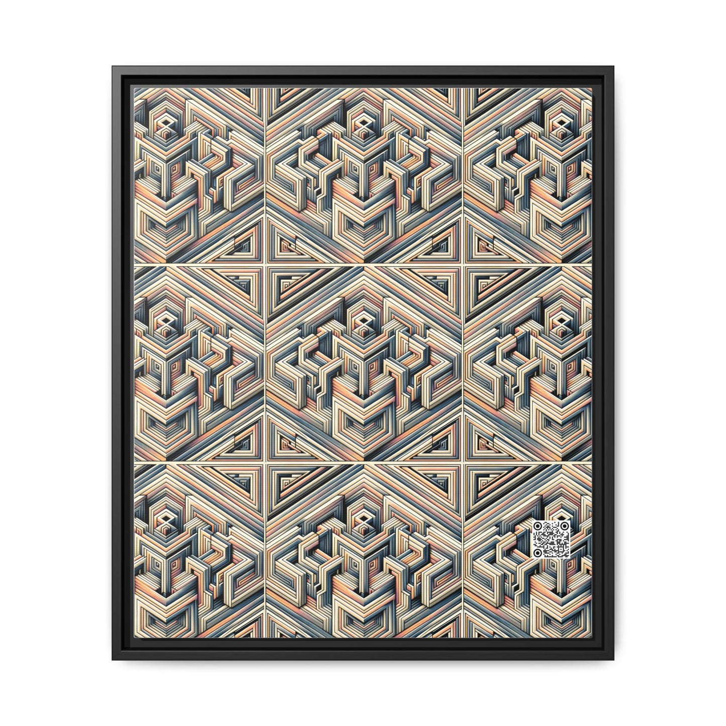 Tech Illusion Graphics Futuristic Artistry Matte Canvas, Framed (multi-color) - 8404 Design-52 B