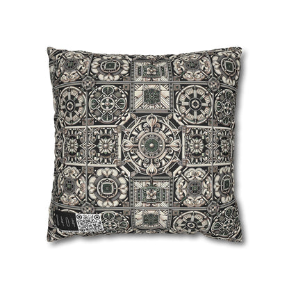 Cyber Garden Party Tech Garden Extravaganza Spun Polyester Square Pillowcase - 8404 Design-45